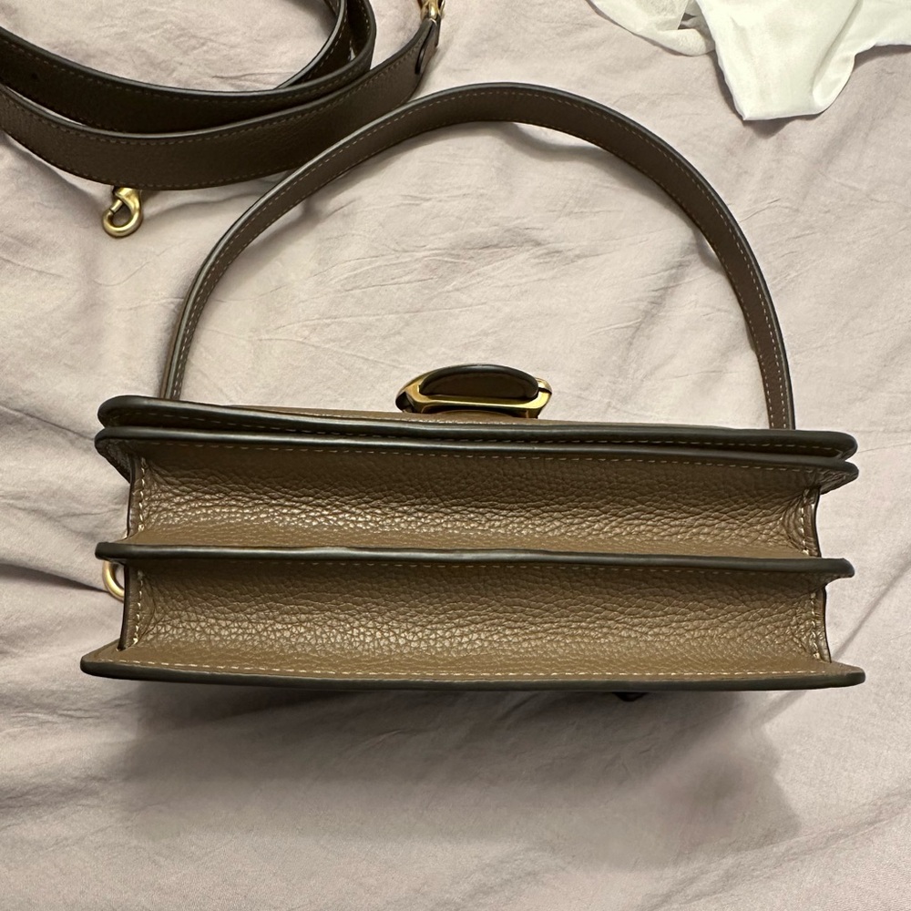 Coach Tabby Shoulder Bag 20 - Brass/Dark Stone ✨ - Picture 9 of 10